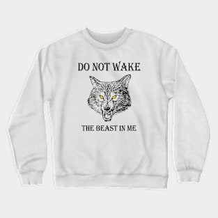 COOL FASHIONABLE MEN'S PRINT, WOLF'S FACE, ANIMAL GRIN, BRUTAL, A GIFT FOR A MAN Crewneck Sweatshirt